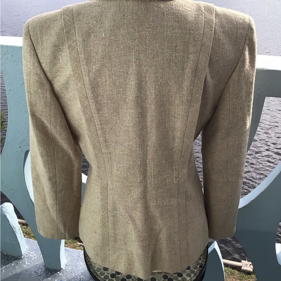 Valentino Boutique Tessuto Cloth 4 Button Blazer Jacket Vintage Size 12 Italy - Picture 10 of 16